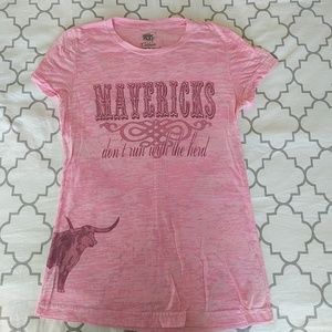 Pink burn out t-shirt 🐂